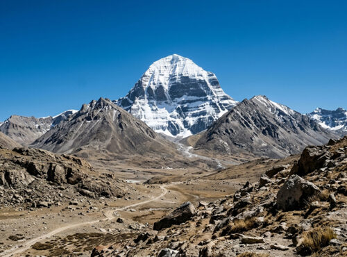 I want to generate a very realistic, natural photo of Kailash trip that can match with theme "How to Prepare Physically and Mentally for the Sacred Journey to Mount Kailash". Please generate the best possible photo with high quality. size 1264 x 848, a high quality photo, like it is taken by human, not AI.
