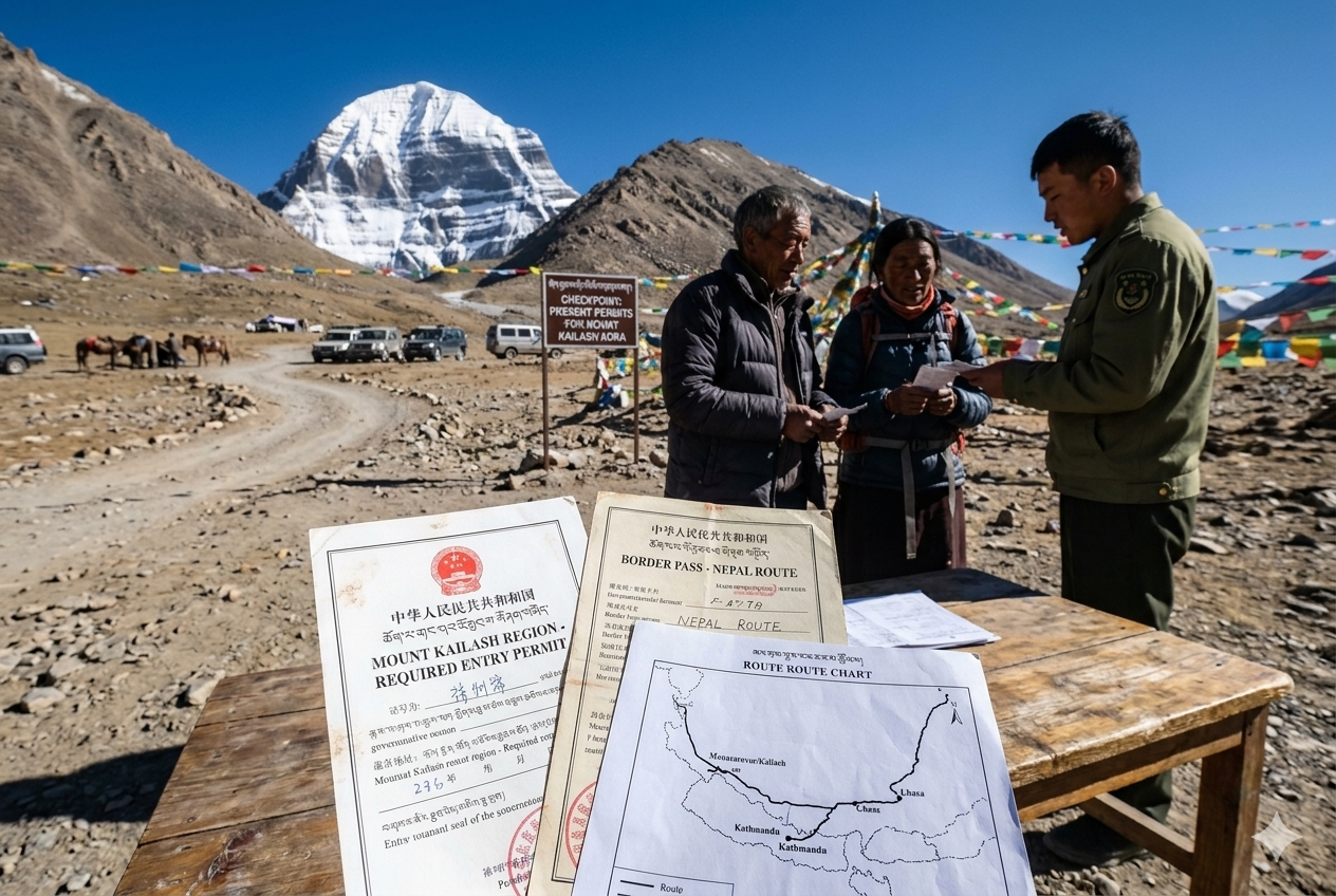 Required Permits for Mount Kailash Trip by Route